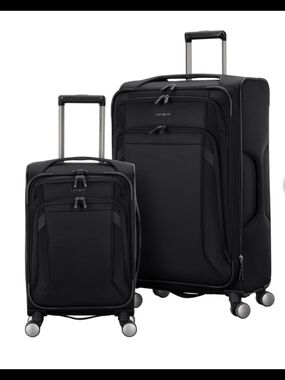 Samsonite Black Softside 2-Piece Luggage Set Excellent Condition